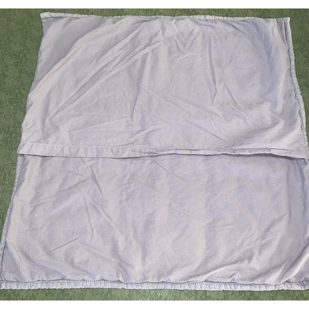 restoration hardware pillowcase euro square gray 25x25 quilted linen ONE CASE